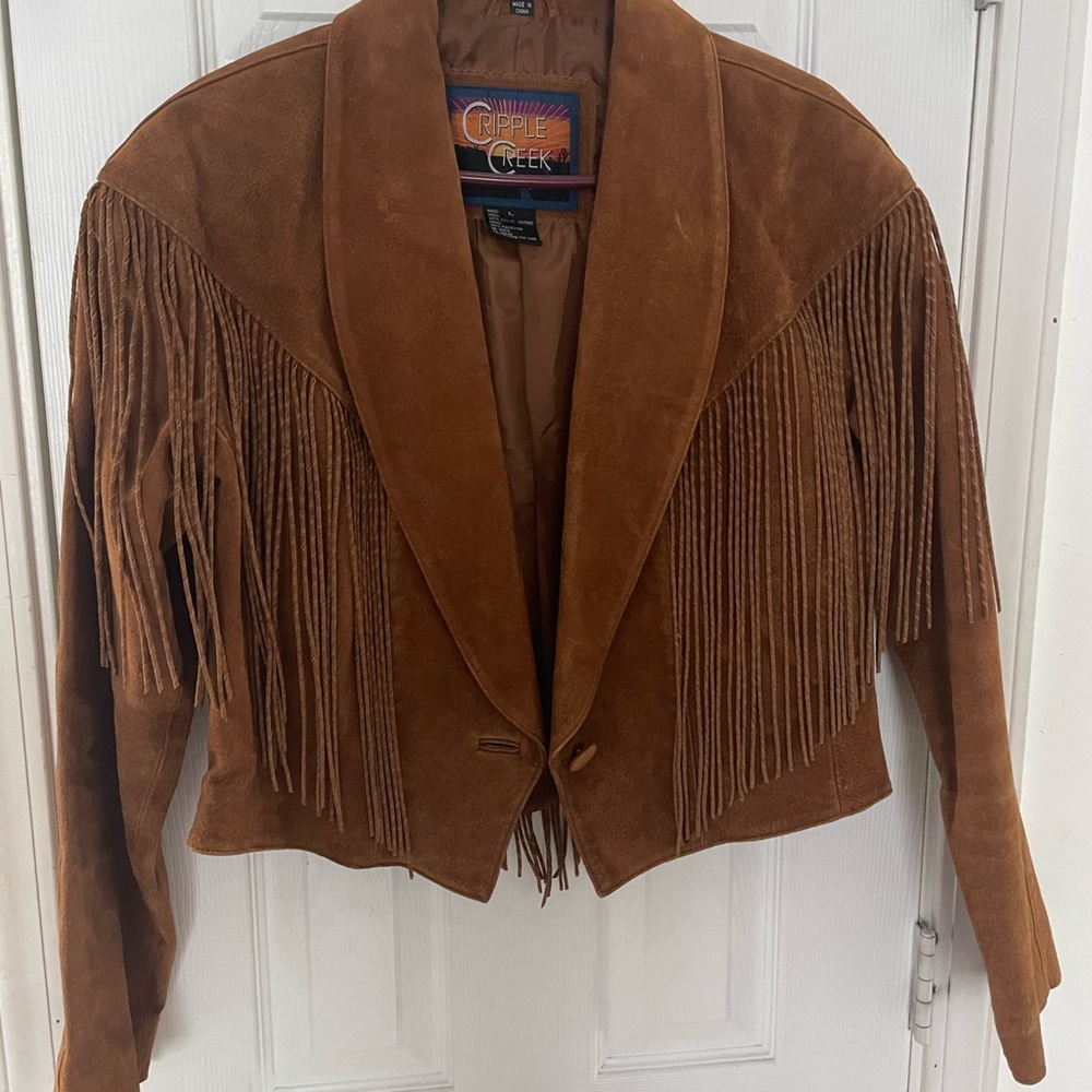 Cripple Creek All Leather Crop Jacket